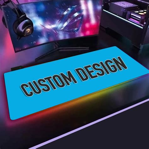 Custom LED Gaming Mouse Pad Personalized RGB Light Gaming | Etsy in ...