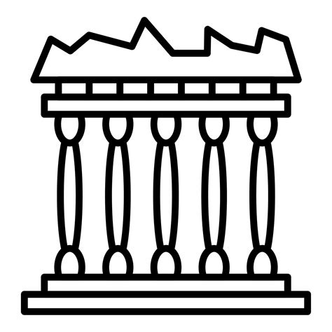 Acropolis Icon Style 21266191 Vector Art at Vecteezy