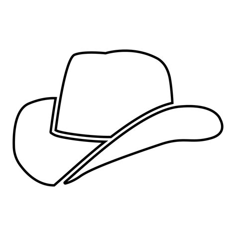 Cowboy hat black color icon . 5199582 Vector Art at Vecteezy