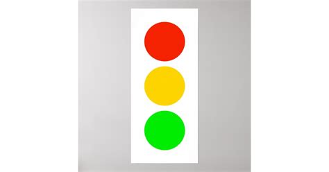 Stoplight Colors Poster | Zazzle