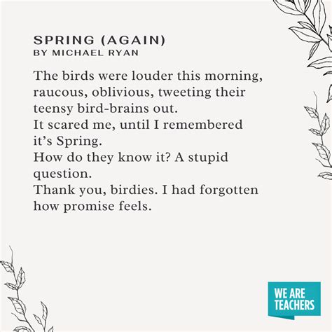 26 Beautiful and Inspiring Spring Poems for the Classroom