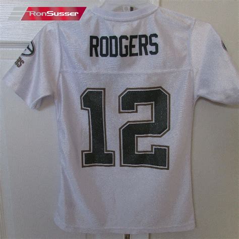 NFL Green Bay Packers Aaron Rodgers #12 Girls Large (10-12) Sparkly ...