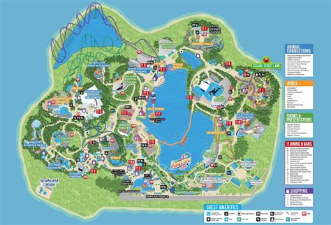 Mapa SeaWorld Orlando