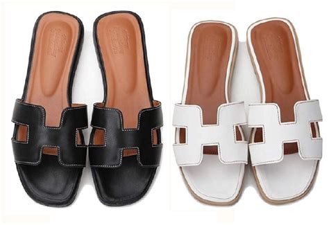 BRONDEMA | Hermes oran sandals, Genuine leather sandals, Simple sandals