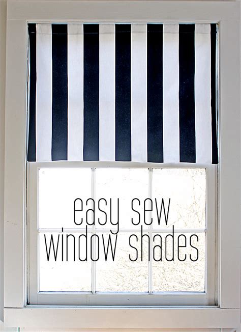 Easy sew window shades