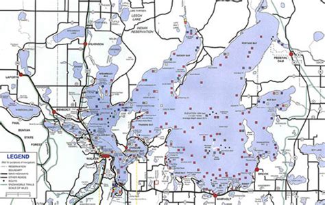 Leech Lake Fishing Map - Unique Fish Photo