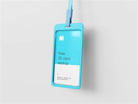 Free ID card holder mockup - Mockups Design