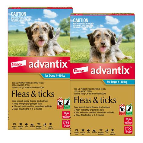 Advantix For Dogs Medium 4-10kg 9 Pack - $75.74