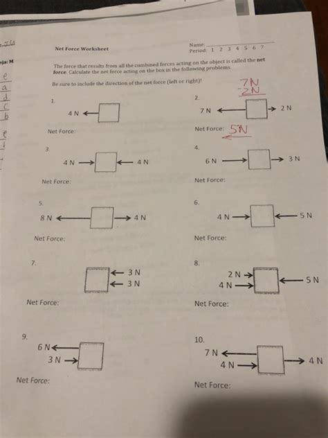 ️Net Force Diagram Worksheet Free Download| Gambr.co