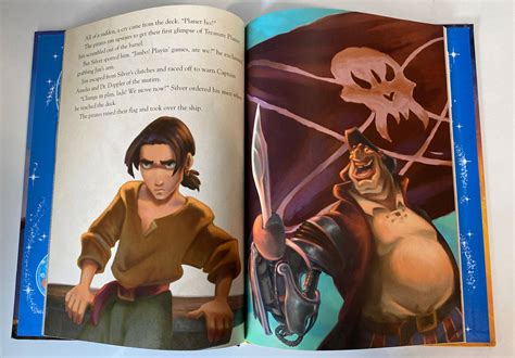 Download Treasure Planet Jim Hawkins John Silver Storybook Wallpaper | Wallpapers.com