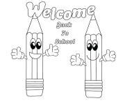 Welcome Back To School Coloring page Printable