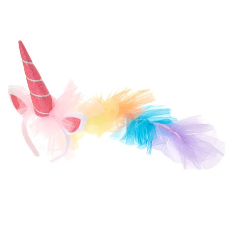 Rainbow Unicorn Mane Headband | Claire's