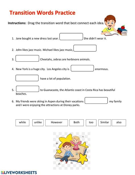 Free transition sentences worksheet, Download Free transition sentences ...