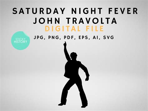 John Travolta Saturday Night Fever Pose