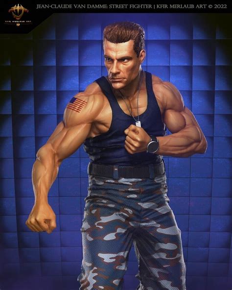 ArtStation - Jean Claude Van Damme: Street Fighter | Kfir Merlaub Art ...