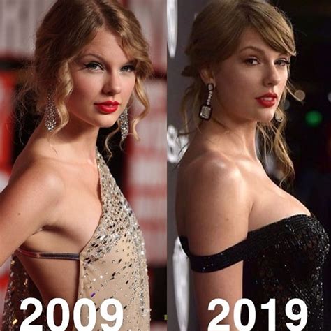 Taylor Swift 10 Years Apart - Famous Nipple