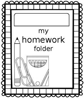 Homework Folder Cover Sheet by mrsmkparker | Teachers Pay Teachers