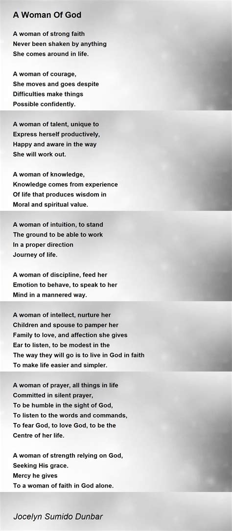 Spiritual Poems For Women