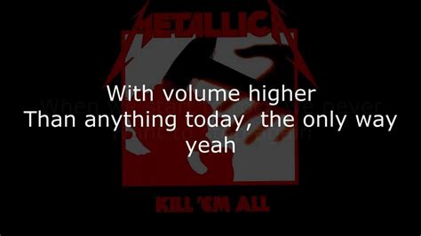 Metallica - Hit the Lights Lyrics (HD) - YouTube