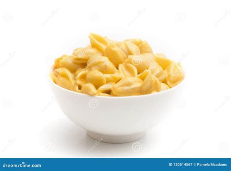 Macaroni Shells and Cheese stock image. Image of bowl - 120514567