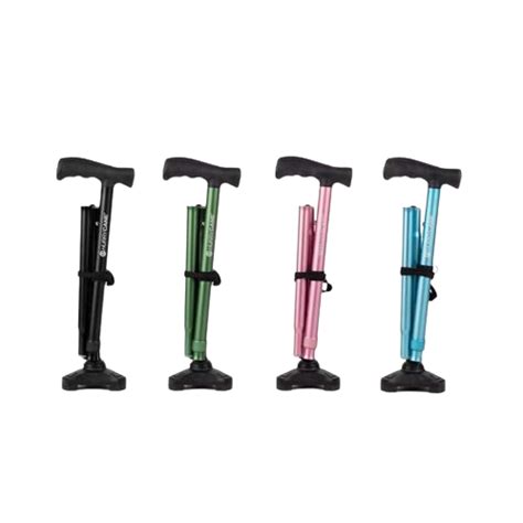 HurryCane Comfort Edition Folding Walking Stick | Pink | Blue | Green ...