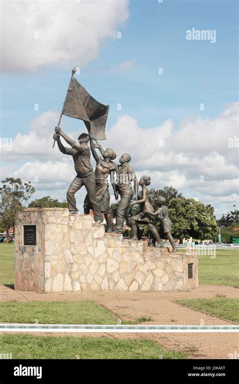 An Independence Monument at Ceremonial Park in the Ugandan capital ...