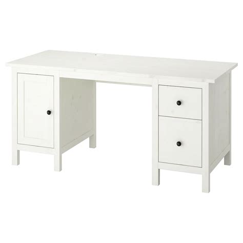 HEMNES Desk, white stain, 61x25 5/8" - IKEA | Hemnes, Ikea hemnes desk, Ikea hemnes