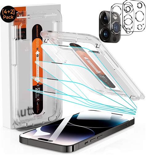 iPhone 14 Pro Screen Protector Dimond Hard Tempered Glass Film[10X ...