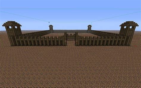 Medium Wooden Fort Schematic Minecraft Project