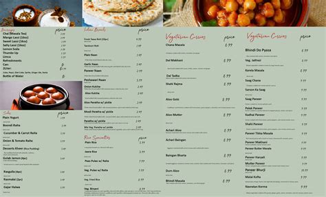 menu for indian vegetarian restaurant :: Behance