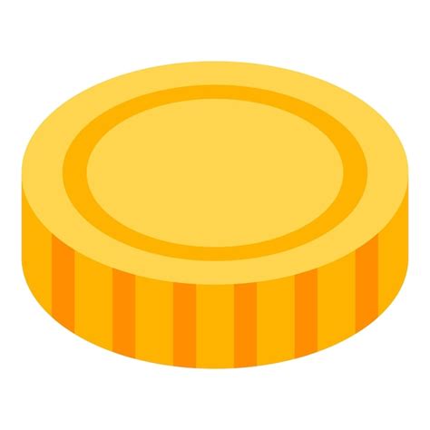 Premium Vector | Gold coin icon isometric of gold coin vector icon for ...