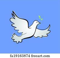 Free art print of Dove Peace. Dove with olive branch graphic. | FreeArt ...