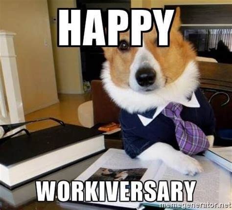 Happy Work Anniversary Animal