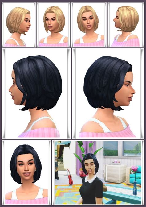 Sims 4 bob with bangs - mobipoo