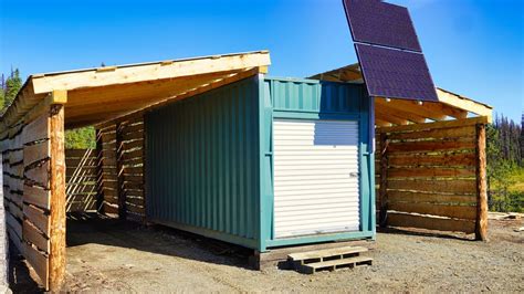 Installing Metal Roof & Live Edge Siding | Shipping Container Lean-To ...