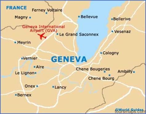 Map of SWITZERLAND Geneva - ToursMaps.com