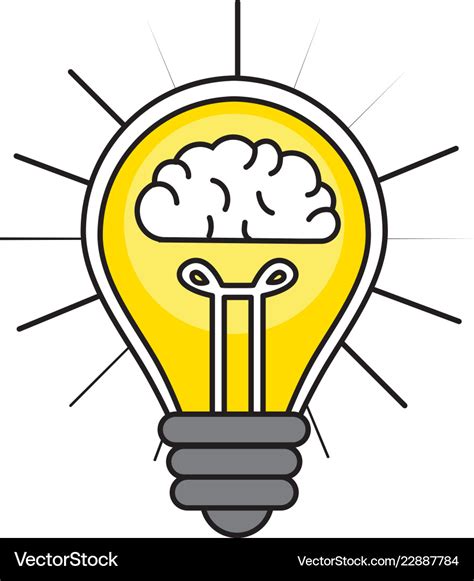 Idea light bulb Royalty Free Vector Image - VectorStock