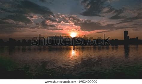 Danube River Sunset Vienna Stock Photo 1953400000 | Shutterstock