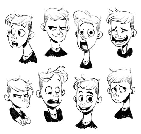 Character expressions on Behance | Dibujo personajes, Personajes ilustracion, Como dibujar ...