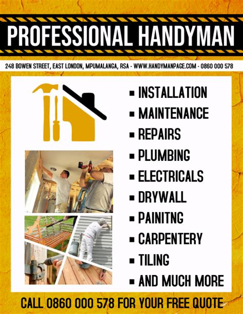 Handyman Flyer Template