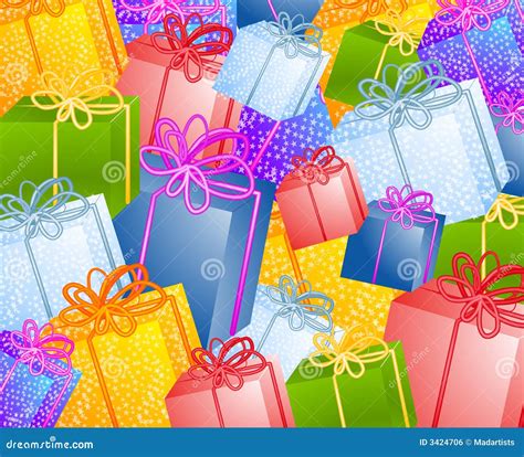 Christmas Gifts Background Royalty Free Stock Image - Image: 3424706