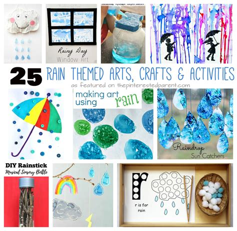 25 Rain Themed Arts, Crafts & Activities – The Pinterested Parent