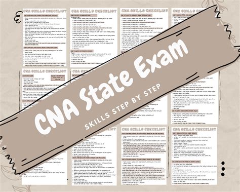 CNA Skills Test Study Guide - Etsy