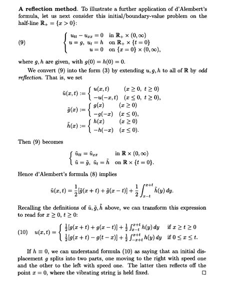 One Dimensional Wave Equation