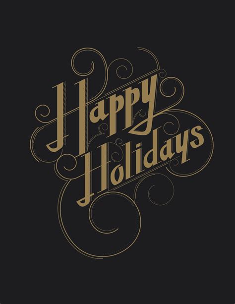 Happy Holidays projects | Photos, videos, logos, illustrations and branding on Behance Holiday ...