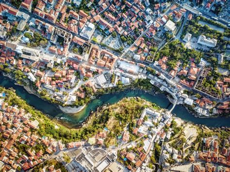 Mostar Drone Aerial, Bosnia and Herzegovina Stock Photo - Image of architecture, mostar: 103656326