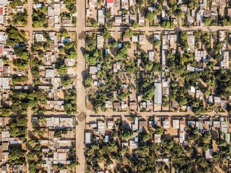 Aerial View of Matola, Suburbs of Maputo, Capital City of Mozambique ...