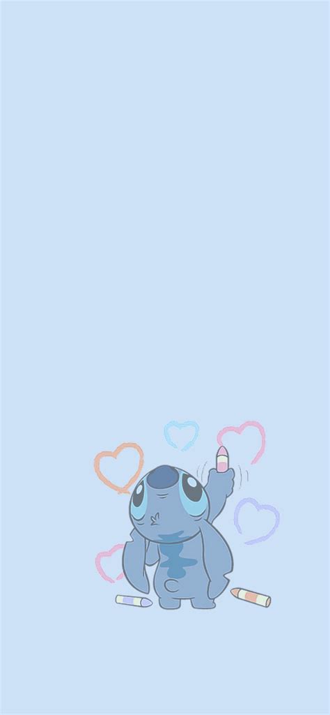 Stitch Drawing Blue Wallpapers - Cool Stitch Wallpaper for iPhone