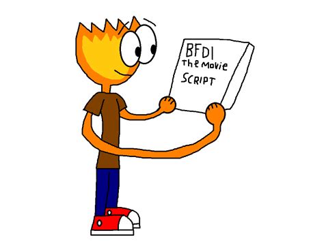 Image - Firey reading the BFDI Movie script.png | Battle for Dream ...