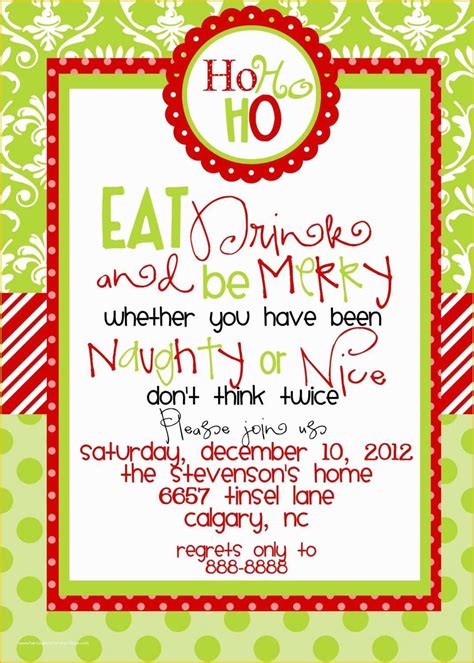 Free Christmas Invitation Templates Word Of Christmas Party Invitations Templates Free ...